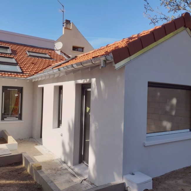 Extension de maison et ravalement à Saint-Leu-la-Forêt (95)